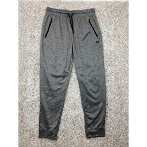 Russell Athletic Training Pants Mens L Gray Skinny Leg Performance Stretch Gym